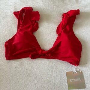 Red misguided top never worn.